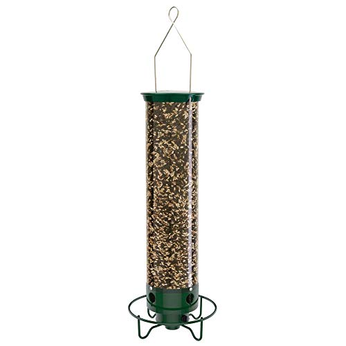 Droll Yankees YF-M Yankee Flipper Squirrel-Proof Bird Feeder, 21 Inch, Green