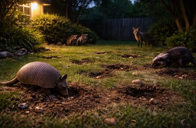 Who Keeps Digging Tiny Holes in My Yard in Texas