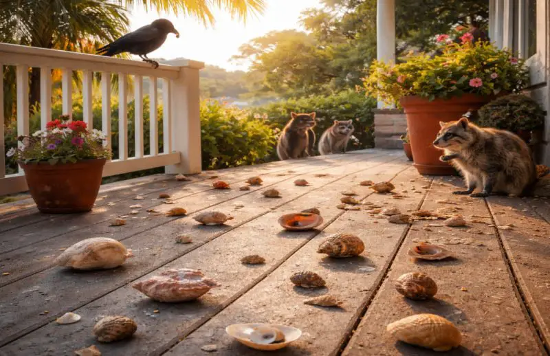 Why Are There Shells on My Porch Every Morning in Florida