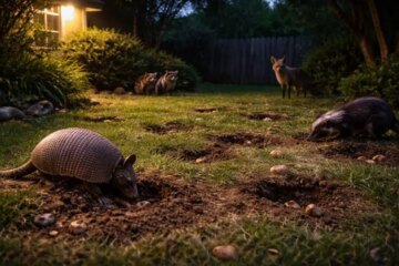Who Keeps Digging Tiny Holes in My Texas Yard at Night?